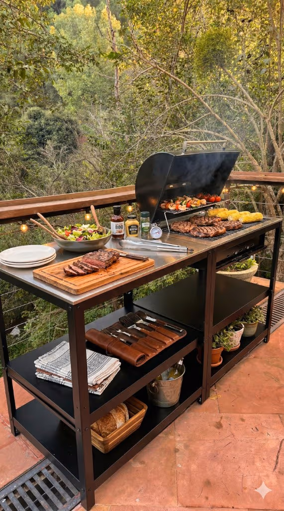 Gourmet BBQ experiences under the starlit sky